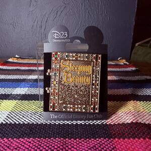 Disney D23 Reagan Library Storybook Sleeping Beauty Hinged Jeweled Pin PP91834